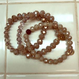 Set of 3 tan Ermish bracelets
